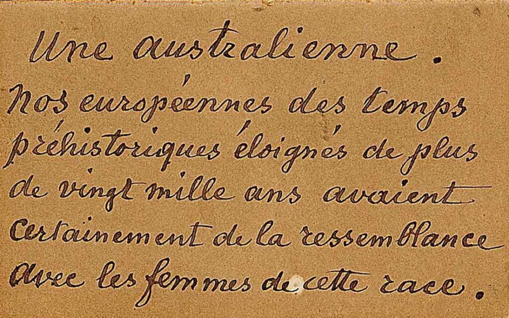 Cartel manuscrit, collections du muséum de Toulouse