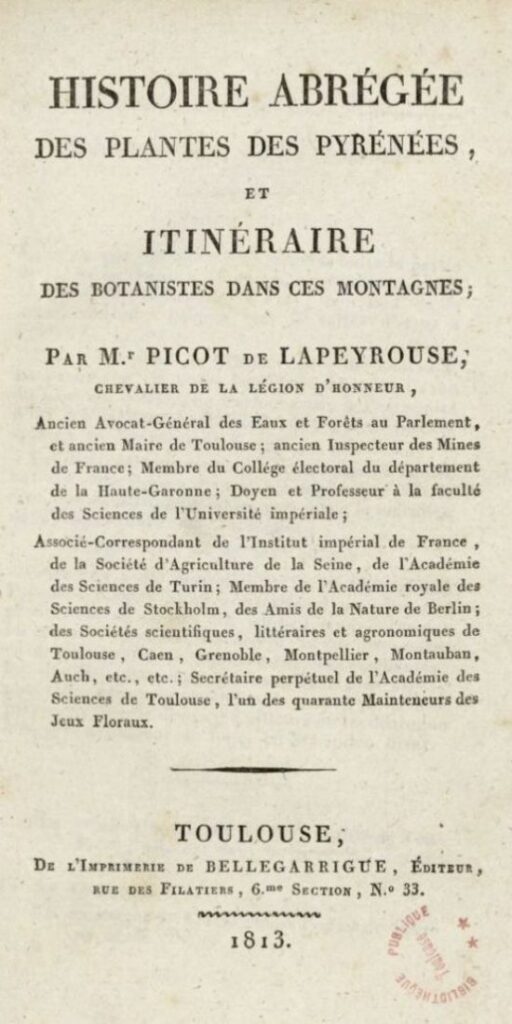 Page issue de l'Histoire abrégée des plantes de Picot, Bibliothèque municipale de Toulouse