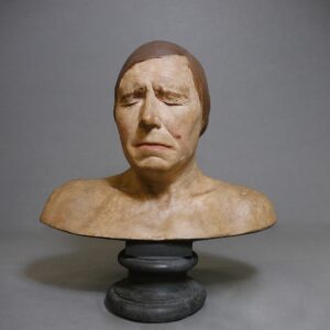 Moulage de buste en plâtre peint, collections du muséum de Toulouse