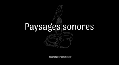 Jeu sonore – Paysages sonores