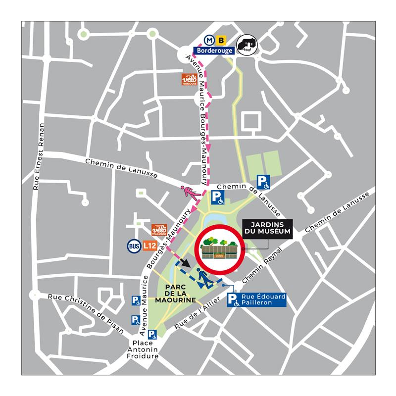 plan Jardins du Muséum à Borderouge