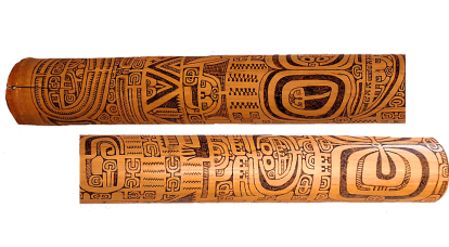 Un bambou tatoué, l’héritage contemporain d’un patrimoine ancien en Polynésie française